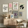 thumbnail image 3 of Abstract Checkerboard Style Funny Poster Wall Art Print for Modern Home Decoration, UNFRAMED 16x24, 3 of 4