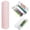 Pink, variant on YardChic Plastic Round Pencil Box, Double Layer Pencil Case, Large Capacity Plastic Pencil Boxes with Snap-Tight Lid for Pens, Pencils, Classroom Supplies, Office Essentials, White