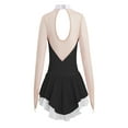 thumbnail image 3 of YONGHS Kids Girls Long Sleeve Leotard Gymnastic Figure Ice Skating Dress 6-16, 3 of 5