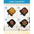 thumbnail image 5 of 5.5 Quart Air Fryer with See-Thru Window, Heatexpress Technology, 9 Preset Menus for Quick Meals, 5 of 6