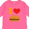 thumbnail image 4 of Inktastic I Love Cheeseburgers Boys or Girls Long Sleeve Toddler T-Shirt, 4 of 5
