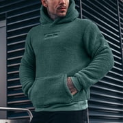 sageysalite Hoodies for Men Casual Fleece Pullover Breathable Winter Warm Sweatshirts with Pockets Long Sleeve Tops