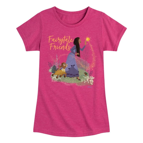 Disney Wish - Fairytale Friends - Toddler & Youth Girls Short Sleeve Graphic T-Shirt