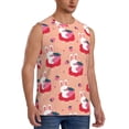 thumbnail image 2 of Kdxio Bunny And Strawberry for Men's Muscle T-shirt,Sleeveless for Workout Running Athletic Gym Lounge Casual, 2 of 7