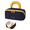 Navy, variant on Travel Makeup Bag, Cosmetic Bags for Women Lay Flat Makeup Bag with Compartments and Handle Waterproof Toiletry Bag Wide Open Portable Pouch Travel Essentials Gifts for Women, Purple