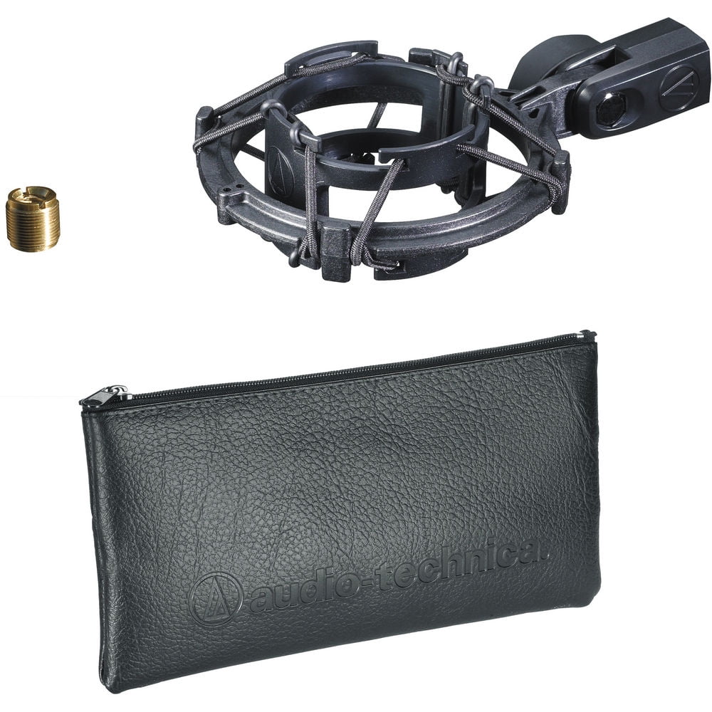 Audio-Technica AT2035 Cardioid Condenser Microphone, Black + Audio-Technica ATH-M20x Studio Monitor Headphones, Black (AUD ATHM20X) + PodMaster BOOM Broadcast / Podcast Boom Arm Mic Stand + More