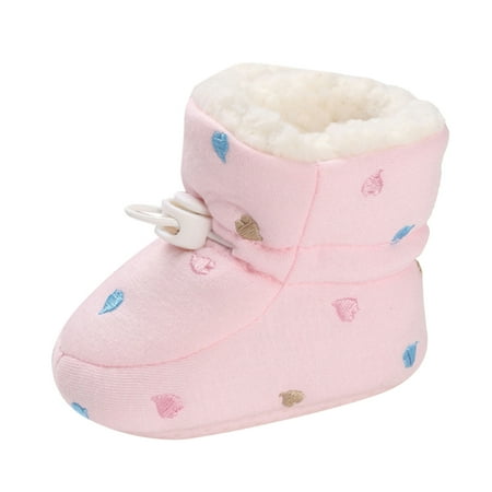 

Quealent Toddler Unisex Baby Shoes Girls Snow Boots Baby Shoes Warm Short Boots Shoes Fashion Printing Non Slip Breathable Clothes for Babies Pink 6