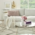 thumbnail image 3 of Nourison Shag Soft Ribbon Shag Blush Decorative Throw Pillow , 14" X 24", 3 of 5