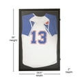 thumbnail image 5 of BizChair 24x36 Jersey Display Case with Solid Pine Wood Frame, UV Treated Acrylic Window, Velvet Backing Board, and Anti-Theft Lock in Black, 5 of 13