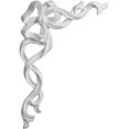 thumbnail image 1 of Ekena Millwork ONL08X13X01VE-L 8.25 In. W X 13 In. H X .87 In. P Architectural accent - Versailles Medium Ribbon With Bow Onlay- Left, 1 of 1
