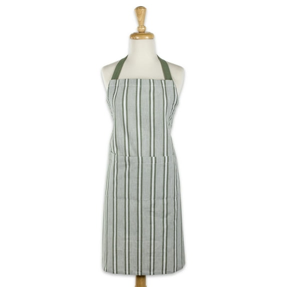 DII Artichoke Chef Stripe Chef Apron, 32x28", 100% Cotton