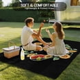 thumbnail image 4 of Black Sunflowers Bees Outdoor Rug for Patio/Deck/Porch, Non-Slip Large Area Rug 4 x 6 Ft, Farmhouse Honey Floral Rings Indoor Outdoor Rugs Washable Area Rugs, Reversible Camping Rug Carpet Runner, 4 of 8