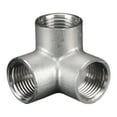 thumbnail image 3 of BIBABLYKE Stainless Steel Tube Pipe Fittings Y Shaped Tees 45 Degree Oblique Joint for Gas Water Systems Kitchen Garden Irrigation, 3 of 7