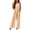 Beige, variant on Avolia Women's Square Neck Two Layer Jumpsuit Casual Relaxed Wide Strap Romper with Pockets