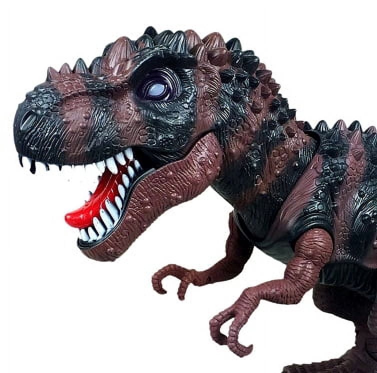 PlayWorld Prehistoric Past Tyrannosaurus T-Rex Dinosaur With Lights And Sounds - Brown