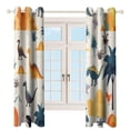 thumbnail image 3 of Blackout Curtains for Bedroom Dinosaur Full Room Darkening Grommet Curtains for Living Room,Thermal Insulated Ombre Drapes, 3 of 7