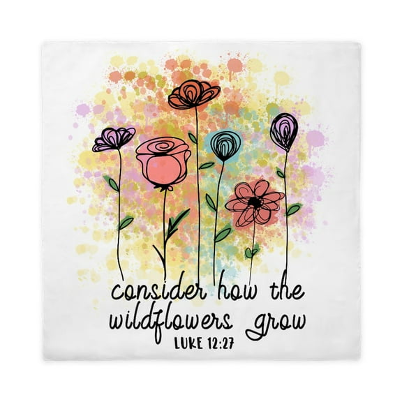 CafePress - Wildflowers - Queen Duvet