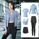 thumbnail image 2 of Conjunto de Yoga y Fitness para mujer, ropa atlética de entrenamiento, camisa de manga larga, sujetadores de gimnasio, mallas de cintura alta, ropa deportiva ajustada, 2 of 5