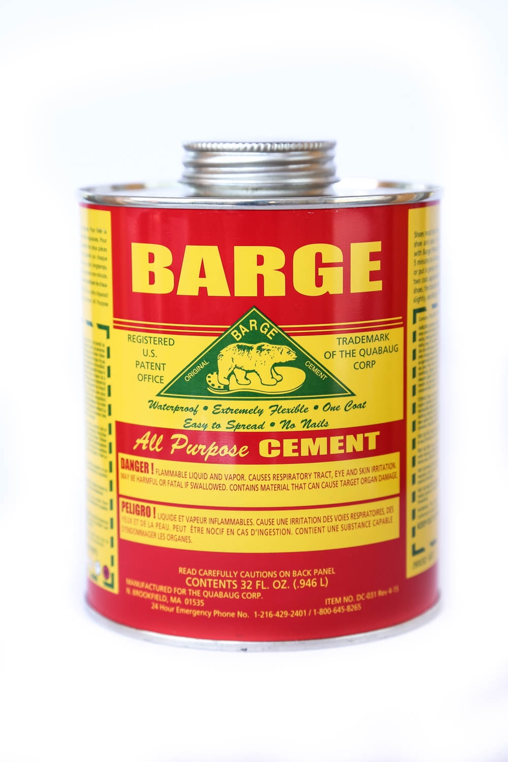 Barge All-Purpose Cement Rubber Leather Shoe Waterproof Glue 1 Quart