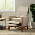 thumbnail image 3 of Noble House Andrea Standard Fabric Pushback Recliner, Sand and Brown, 3 of 10