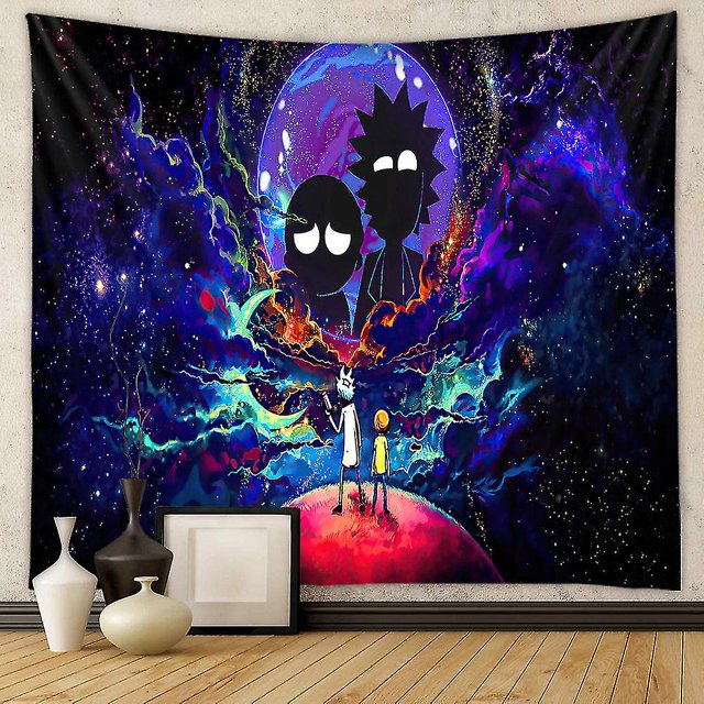 Póster con temática de Rick y Morty Tapiz para colgar en la pared Tapiz Decoración para dormitorio Adorno para muebles 180 x 230 cm