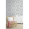 thumbnail image 2 of NextWall BAHA Banana Leaf Peel and Stick Wallpaper (Daydream Gray), 2 of 6