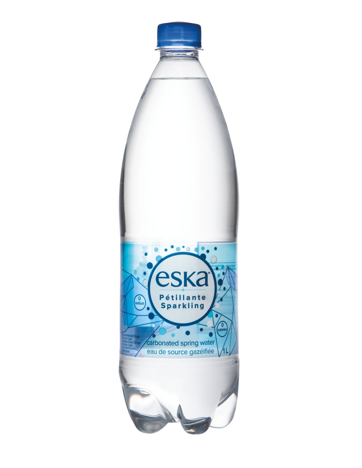 ESKA Sparkling Carbonated Natural Spring  Bottle Water 1L, Carbonated Spring Water