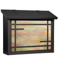 thumbnail image 1 of Americas Finest Lighting AF-3003-TB-GI Shoji Large Mailbox, Gold Iridescent - Textured Black, 1 of 1