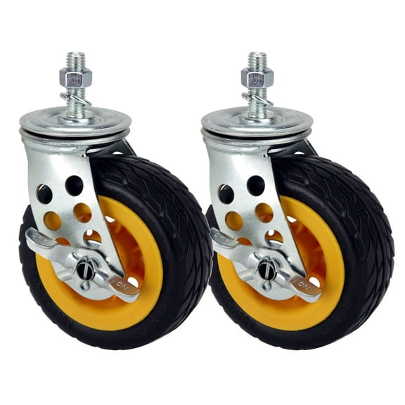 5" x 2" Ground Glider wide Caster w/brake (Upgrade for R8, R10) - 2pk