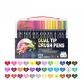 thumbnail image 3 of YIMWNYI Double Line Watercolor Pen Set, 24 Color Hand-Painted Highlighter Markers with Dual Tips, Ideal for Drawing, Illustration, and Creative Designs, Easy to Use, Smooth Coverage, 3 of 9