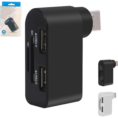 4 in 1 Rotatable USB Hub, Splitter Card Fast Usbs, USB Hub Rotatable, Rotatables Usbs Hubs for Laptop Notebook Hubs Adapter Computer Accessories and Peripherals (b)