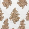thumbnail image 3 of Spruce Bridal Lace Sequins Beaded Scallop Fabric for Dresses 52’’ BTY (Blush), 3 of 6