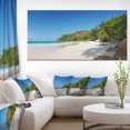 thumbnail image 1 of Anse Georgette Beach Light Blue - Large Seascape Art Canvas Print, 1 of 3