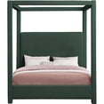 thumbnail image 3 of Pemberly Row Modern / Contemporary Green Boucle Fabric King Bed, 3 of 6