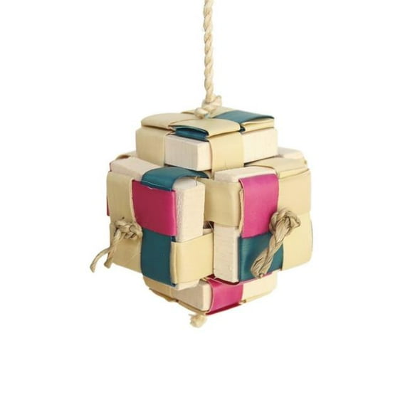 A&E Cage  Happy Beaks Pixel Cube Bird Toy, Medium