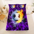 thumbnail image 5 of Erosebridal Soccer Sport Theme Queen Sheet Sets,Football Game Bed Set For Ball Lovers 4-Piece, 5 of 6