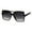 Tortoise Smoke, variant on Womens Thin Plastic Oversize Rectangular Mob Sunglasses Black Smoke