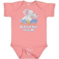 thumbnail image 3 of Inktastic My Great Aunt Loves Me Cute Elephants Clouds Moon and Stars Boys or Girls Baby Bodysuit, 3 of 5