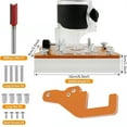 thumbnail image 5 of 2 In 1 Compact Wood Router Base Router Slotting Bracket for Cabinet Closet Furniture, Premium Aluminum Alloy Construction for Sturdiness Wear Resistance and Consistent, 5 of 9