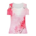 thumbnail image 6 of ATENAR Womens Shirts Printed Soft T Shirts for Women Lightweight Tee Hot Pink M, 6 of 6