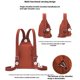 thumbnail image 3 of Guardurnaity Mochila multibolsillos para mujer, bolso para mujer, mochila de color sólido Stay – Mochila informal para mujer, ideal para Mochilas azul, 3 of 6