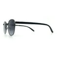 thumbnail image 6 of Boho Normcore Windsor Metal Rim Rectangular Round Hipster Sunglasses Gunmetal - Smoke, 6 of 8