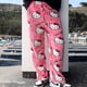thumbnail image 2 of Pantalones de pijama de Hello Kitty, calzas suaves de vellón de Coral de Anime, Sanrio Y2K, pantalones de casa para amantes lindos, pantalones casuales de moda, 2 of 4