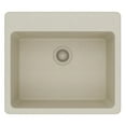 thumbnail image 3 of Elkay ELG2522BQ0 Elkay Quartz Classic 25" x 22" x 9-1/2", Single Bowl Top Mount Sink, Bisque, 3 of 3