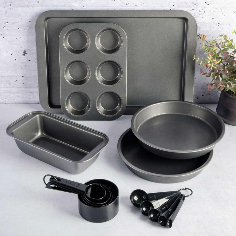 Gibson Home 95-Piece Complete Kitchen in a Box Essential Combo Starter Kit  - Black 