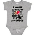 thumbnail image 3 of Inktastic I Want to Grow Up to Be a Football Player Like My Daddy Boys or Girls Baby Bodysuit, 3 of 5