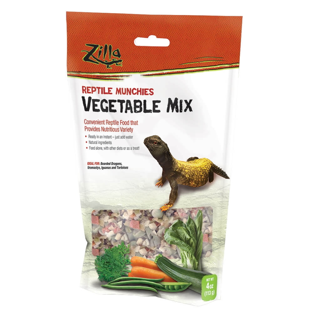 Zilla Reptile Vegetable Mix Munchies, 4oz