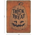 thumbnail image 2 of Happy Halloween Trick or Treak Pumpkin Tin Sign Metal Plaque Art Hanging Iron Painting Retro Home Kitchen Garden Garage Wall Decor 12"x8", 2 of 5