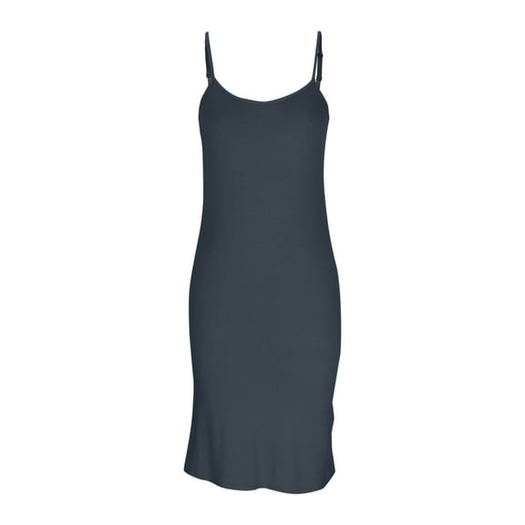PNTUTB Summer Solid Color Women's Casual Homewear Round Neck Adjustable Straps Comfortable Nightgown