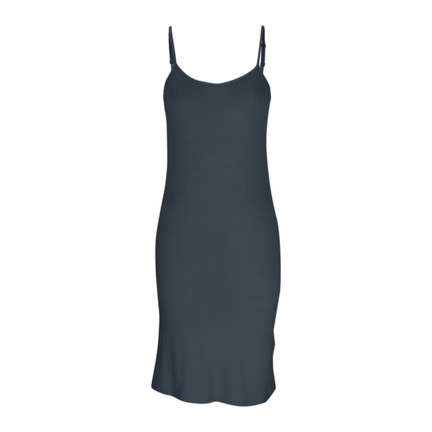 Camisolas cortas de moda para mujer, vestido liso sin mangas, camisero con cuello redondo y tirantes ajustables, bralette de poliéster para mujer